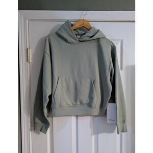 Lululemon Oversized Steady State Pullover Hoodie Fog Green XS Women's